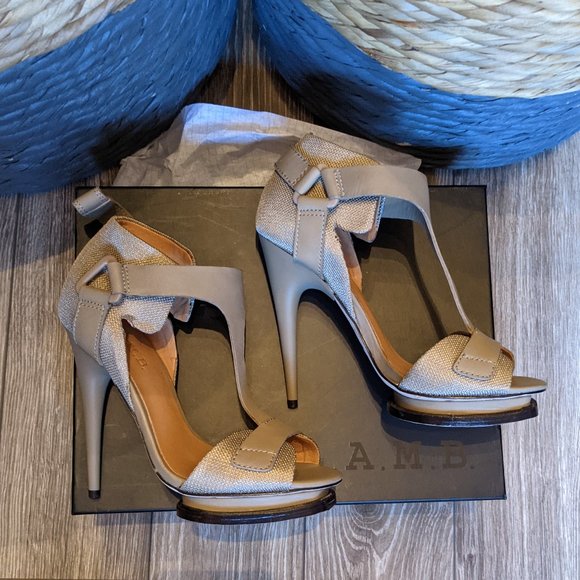 NIB (W6.5) - L.A.M.B. Charon Platform Sandal - Picture 4 of 9